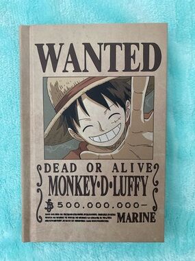 One Piece Anime NWT WANTED Monkey D. Luffy Hardcover Journal